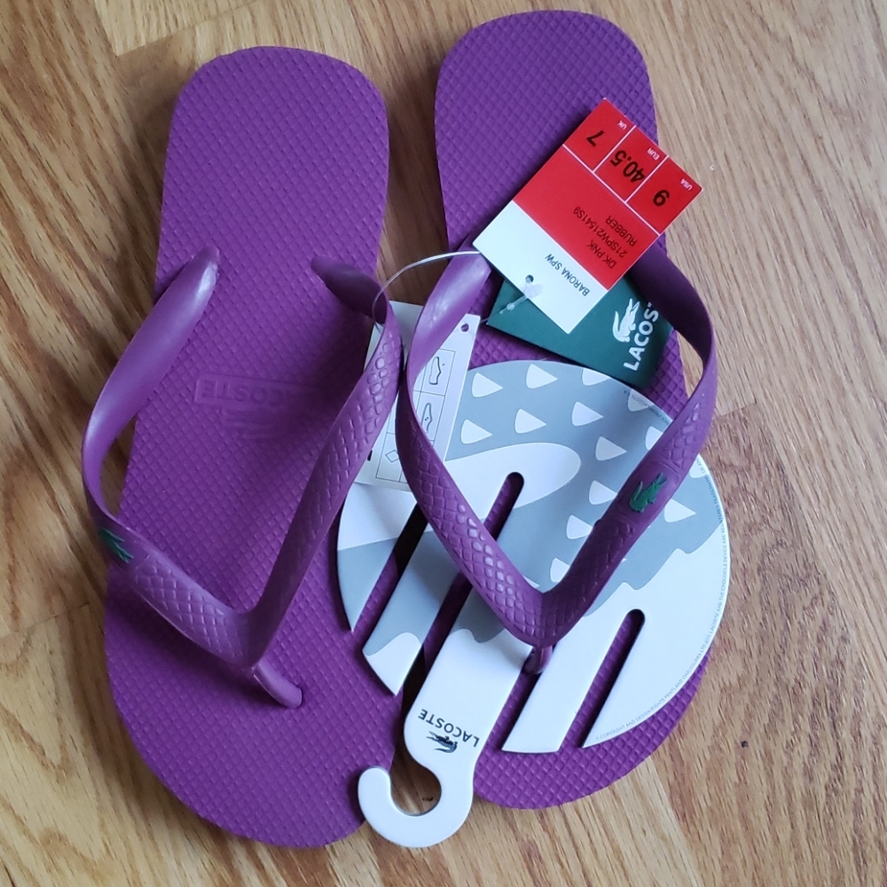 Lacoste flip flops
